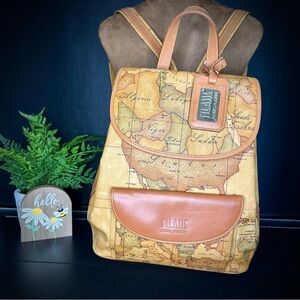 Alviero Martini 1st Classe World Geo Map Backpack
